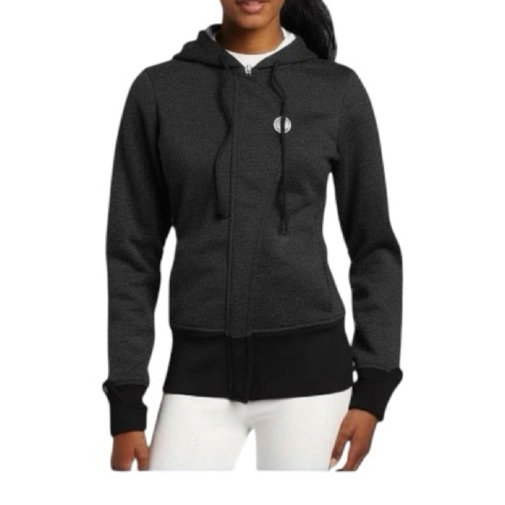Pearl Izumi Women's Gray Spacedye Select Series Scuba Hoodie Cycling Jacket